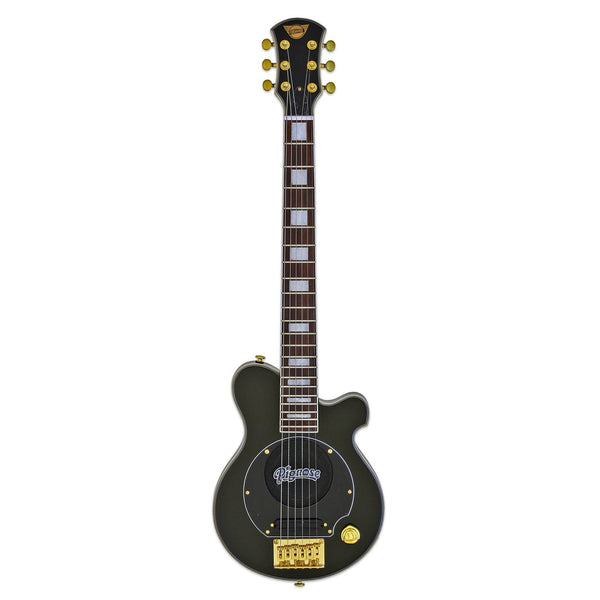 Pignose PGG-259 Mini Electric Guitar Black Gold Hardware w/ Gig Bag