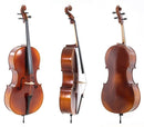 GEWA L'Apprenti VC1 Cello 4/4 - Fully Setup w/ Alphayue Strings & Bag