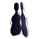 GEWA Air 3.9 4/4 Cello Case with Backpack Straps – White w/ Blue Interior