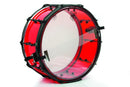 SJC Josh Dun Torch Snare Drum 6.5x14" Red Acrylic Shell Black Hardware