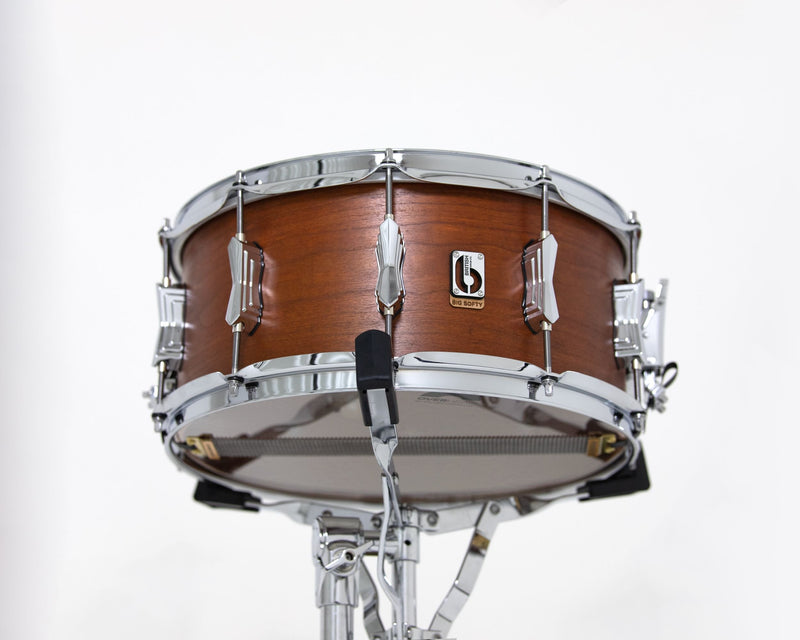 British Drum Co Big Softy Cherry‑Balsa Snare 6.5″ × 14″ – 9‑Ply Shell