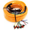 DEEJAY LED 52ft Multi-Amp Cable 10RCA Medusa Orange TBHMED52ORANGE