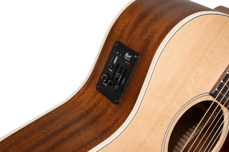 Cort GA1EOP Grand Regal Acoustic-Electric Guitar - Open Pore Natural