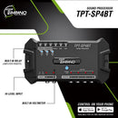 Timpano TPT‑SP4BT Bluetooth DSP 2‑in 4‑out Signal Processor Car Audio