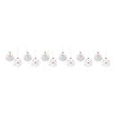 Melrose Frosted Snowflake and Tree Ball Ornament (Set of 12)