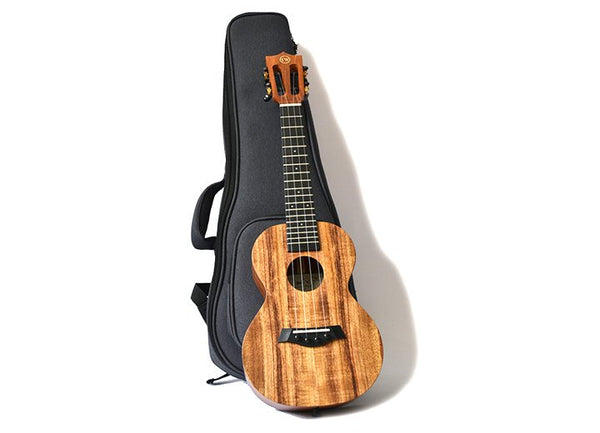 Twisted Wood Concert Ukulele Solid Acacia KO‑1000C w/ Gig Bag
