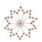 Jeweled Metal Snowflake Ornament (Set of 2)