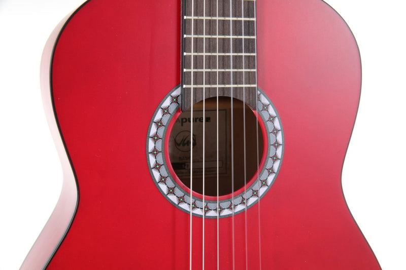 GEWA Basic Classical Guitar 1/2 -Transparent Red - PS510‑123