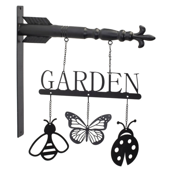 Butterfly Insect Garden Sign 15.5"H