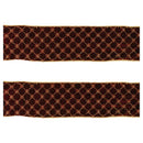 Melrose Ornate Diamond Pattern Wired Ribbon (Set of 2)