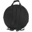 On‑Stage Deluxe Cymbal Bag Black – Holds 4×22″ + 2×15″ w/ Felt Spacers