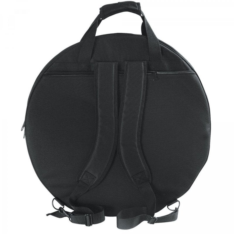 On‑Stage Deluxe Cymbal Bag Black – Holds 4×22″ + 2×15″ w/ Felt Spacers