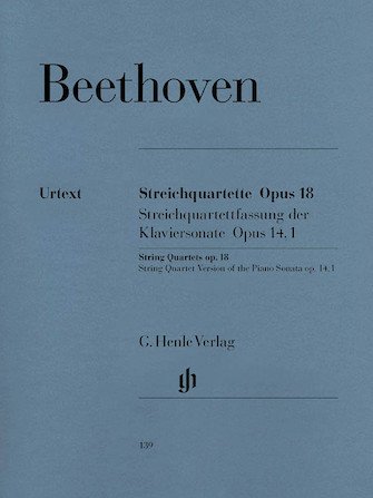 Beethoven String Quartets Op. 18 & String Quartet of Piano Sonata Op. 14