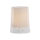 Melrose LED FIA Flame Designer Candle with White Hue 3"H