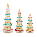 Melrose Multicolor Mercury Glass Pine Tree (Set of 3)