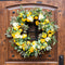 Lemon Floral Wreath 28"D