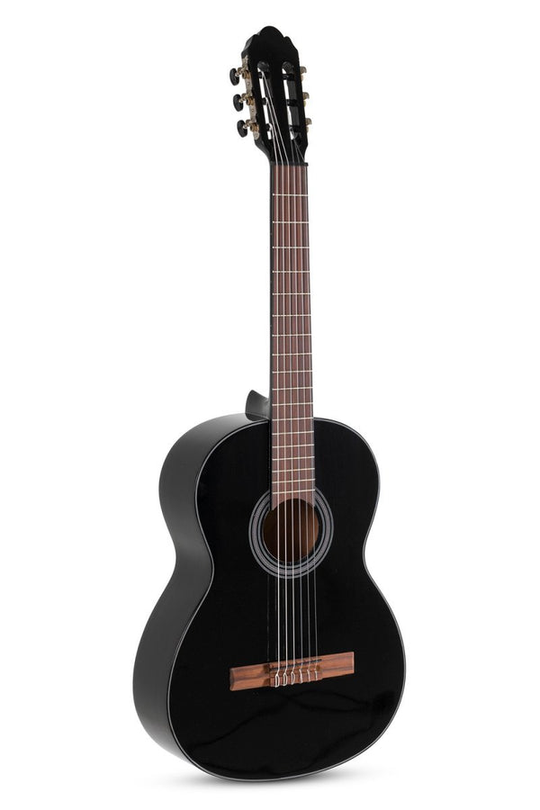 GEWA Student 4/4-Size Classical Guitar – Black High-Gloss Finish