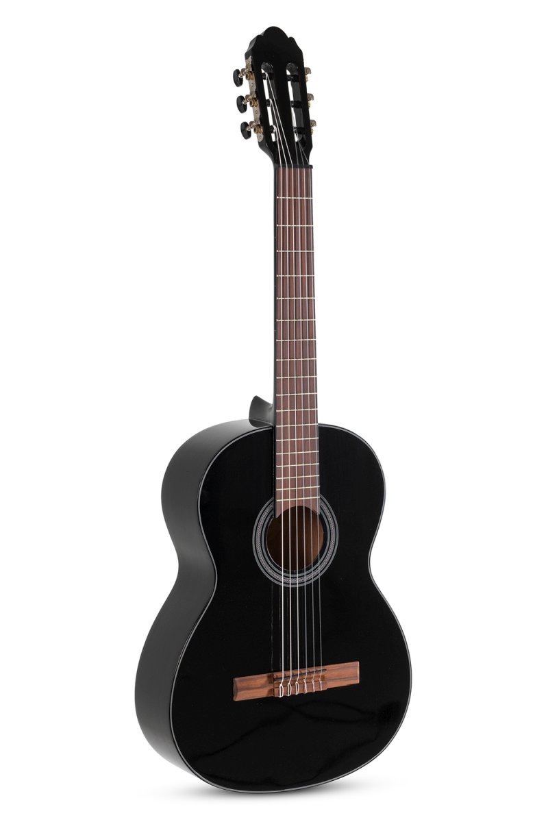 GEWA Student 4/4-Size Classical Guitar – Black High-Gloss Finish