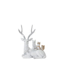 Melrose Winter Deer with Woodland Friends Figurine (Set of 2)