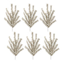 Melrose Glittered Pine Spray (Set of 6)