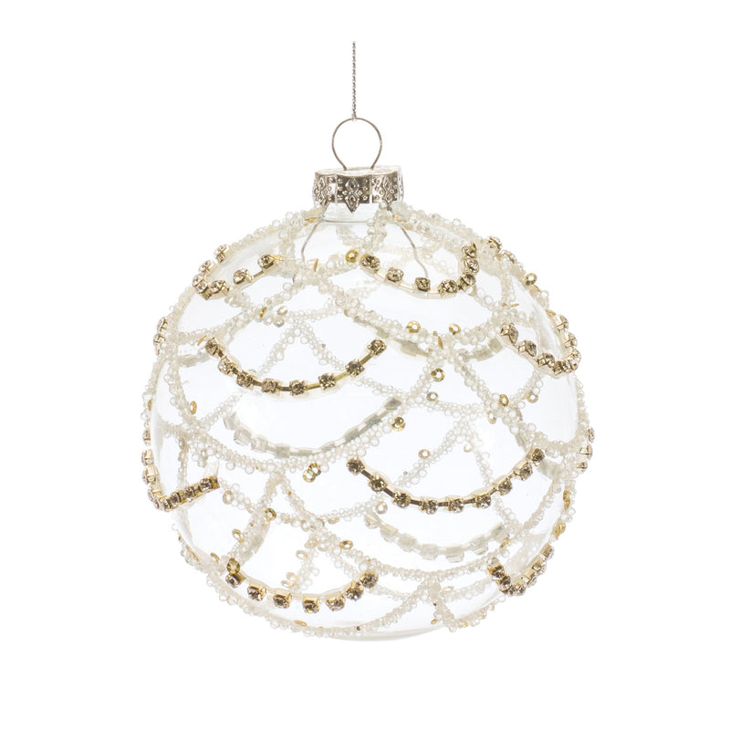 Jeweled Glass Ball Ornament (Set of 6)