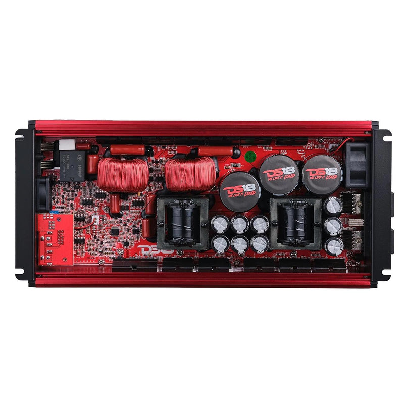 DS18 FRP5KRD Monoblock 5000W RMS Amplifier - Red