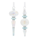 Melrose Iridescent Finial Drop Ornament (Set of 12)
