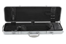 GEWA PURE Violin Case Polycarbonate Silver "Fun" Oblong w/Subway Handle 4/4-3/4