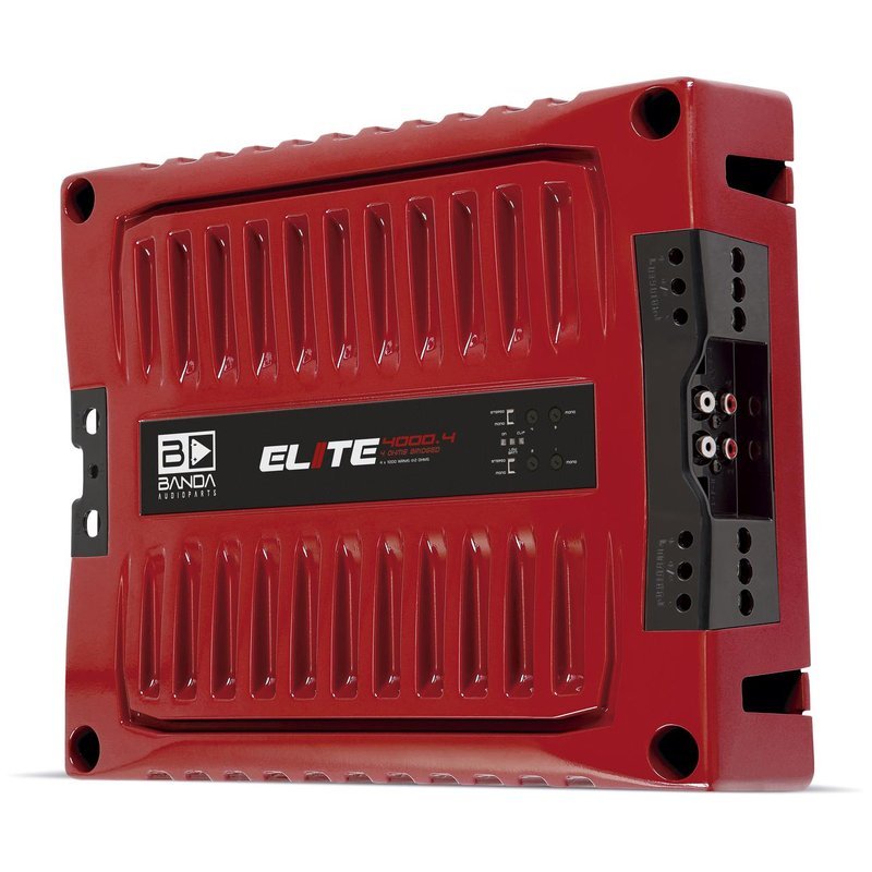 Banda ELITE4000.42RED 4000W RMS 4ch 2Ω Red FullRange HighPower Crossover Audio