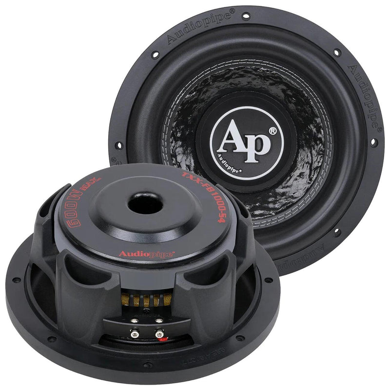 Audiopipe 10" Shallow Mount Woofer 300W RMS/600W Max Single 4 Oh - TXX-FB1000-S4