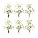 Melrose Mini Fern Foliage Bush with Sprout Accent (Set of 6)