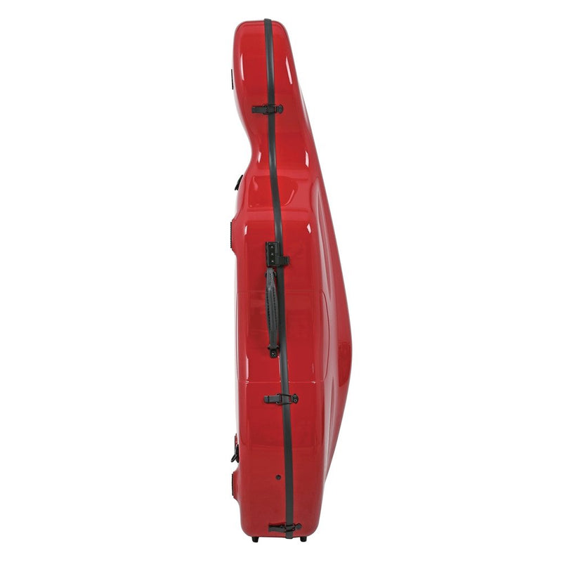 GEWA Air 3.9 4/4 Cello Case - Backpack Straps - Red with Black Interior
