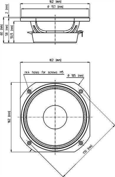 Eighteen Sound 6ND410 6.5" 8 Ohm Neodymium Midrange Speaker