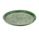 Melrose Round Etched Metal Tray 13.5"D