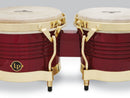 Latin Percussion M201-RW 7-1/4" & 8-5/8" Matador Bongos - Red/Gold