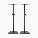On-Stage SMS7500B Adjustable Wood Studio Monitor Stands in Black