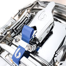 British Drum Co Bluebird 6″×14″ Chrome‑Over‑Brass Snare Drum