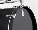 British Drum Co Raven Club Drum Shell Kit (12", 16", 22") - Black Ash Birch