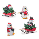 Melrose Playful Penguins with Sled Figurine (Set of 2)