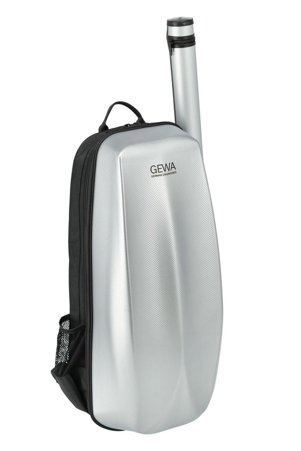 GEWA Space Bag Violin 4/4 - 3/4 Size Backpack - w/ Bow Case - Glacier Silver