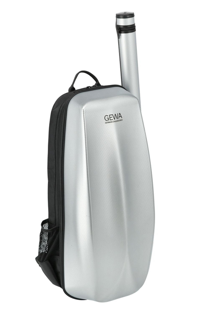 GEWA Space Bag Violin 4/4 - 3/4 Size Backpack - w/ Bow Case - Glacier Silver