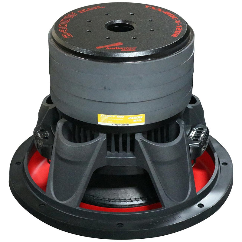 Audiopipe 12" Woofer 1200W RMS/2400W Max Dual 2 Ohm TXXBDCV12D2