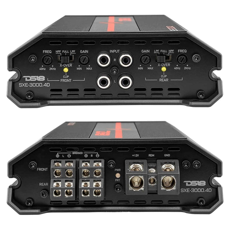DS18 SXE-3000.4D/BK 4-Channel 1280W RMS Amplifier - Black