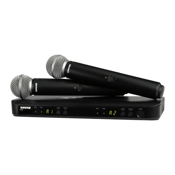 Shure BLX288/SM58 Wireless Dual Vocal System - 2 Mics J11 Band - New Open Box