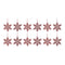 Jeweled Metal Snowflake Ornament (Set of 12)