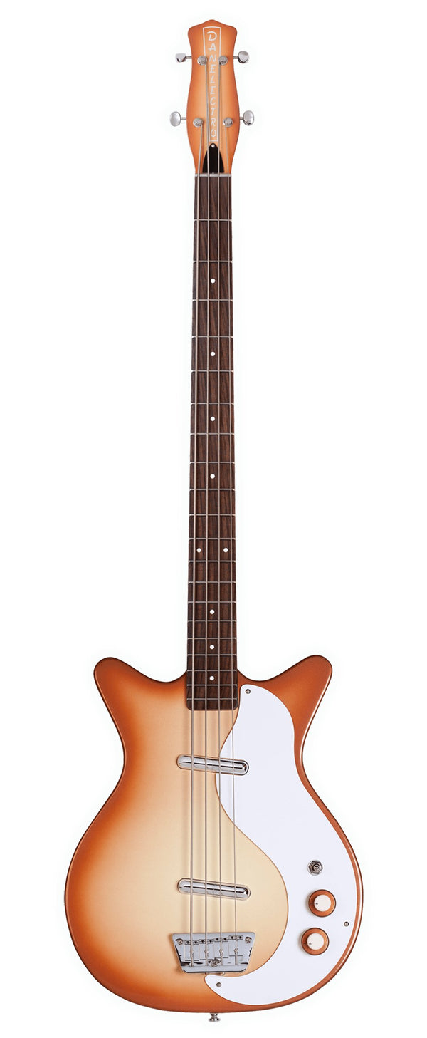 Danelectro 59DC Long Scale Bass Guitar - Copper Burst