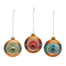 Glass Reflector Ball Ornament (Set of 12)