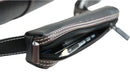 Pedi Premium Faux Leather Bass Bow Tube – Black