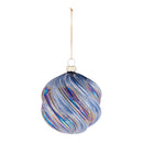 Melrose Iridescent Swirled Glass Ornament (Set of 6)
