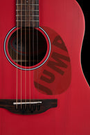 Ovation Applause Jump Slope Shoulder Dreadnought Acoustic Guitar - Lipstick Red